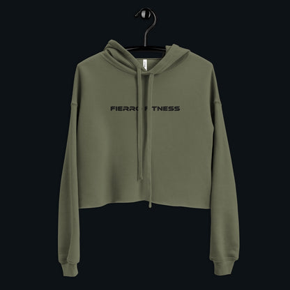 Fierro Fitness Embroidered Crop Hoodie