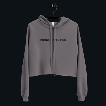 Fierro Fitness Embroidered Crop Hoodie